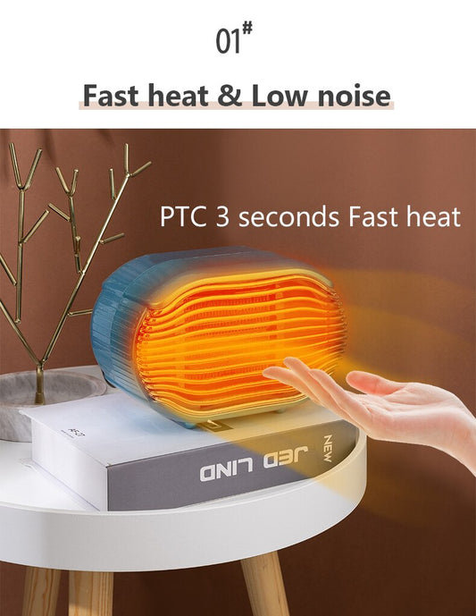 Electric Heating Space Heater Fan With Overheat Protection