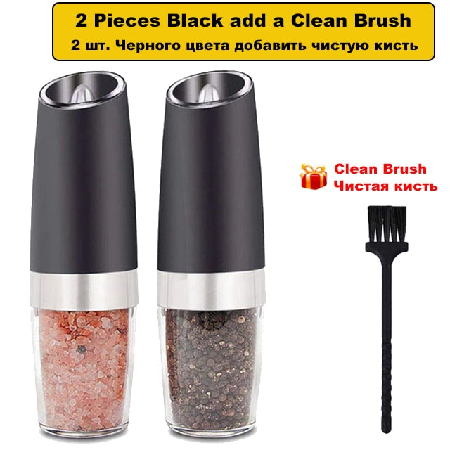 Automatic Electric Gravity Induction Salt and Pepper Grinder