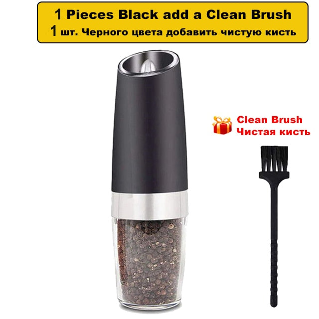 Automatic Electric Gravity Induction Salt and Pepper Grinder