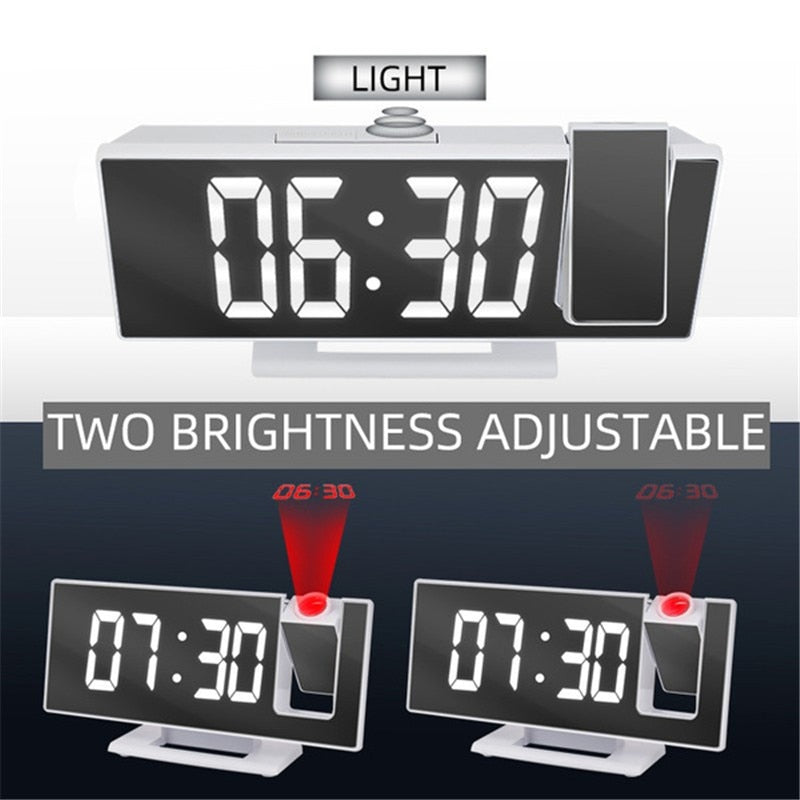 LED Projection Alarm Clock