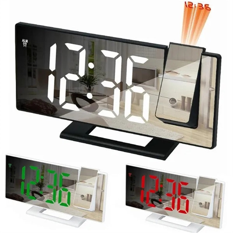 LED Projection Alarm Clock