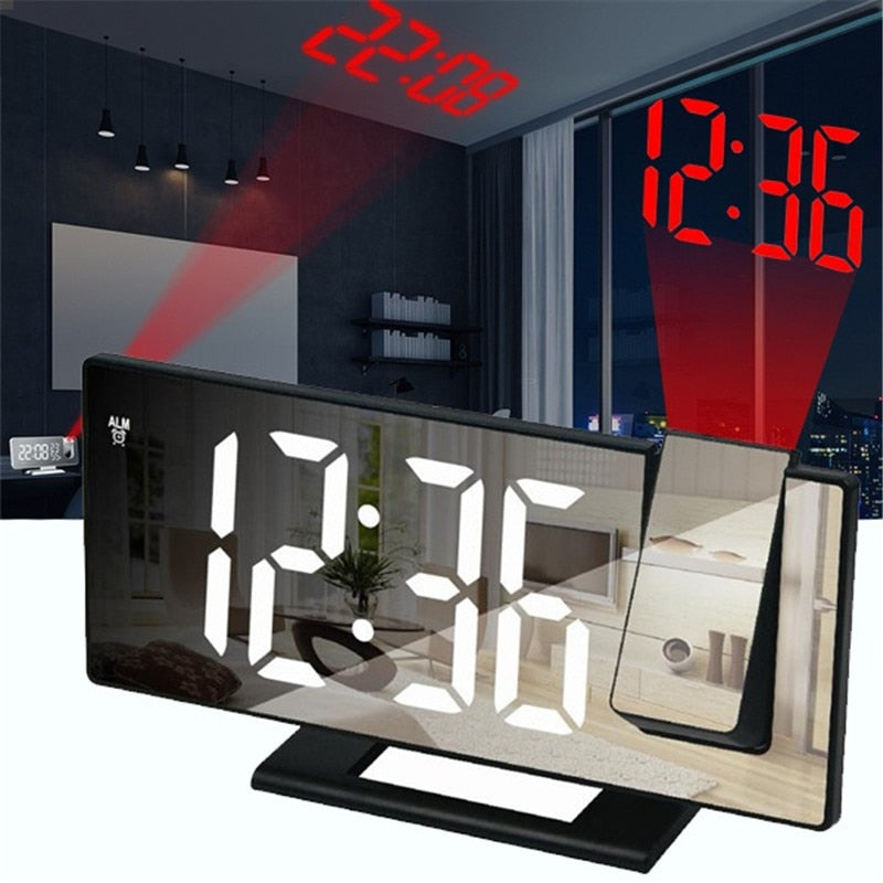 LED Projection Alarm Clock